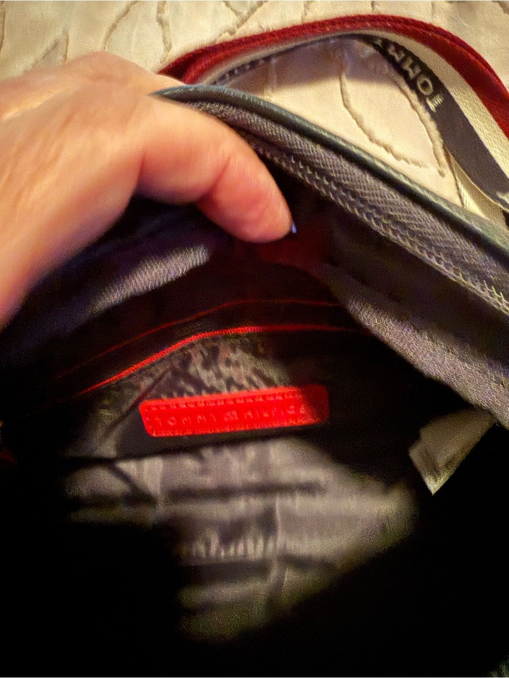 Tommy Hilfiger Navy Crossbody Bag with Signature Strap - Picture 2 of 5